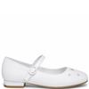 DUBARRY GIRLS STRAP COMMUNION SHOE - WHITE SATIN